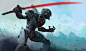 General 1920x1145 artwork science fiction robot machine warrior sword katana DeviantArt