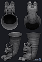 .: Rhyton of Achaemenid :., , DCube133 - CGSociety