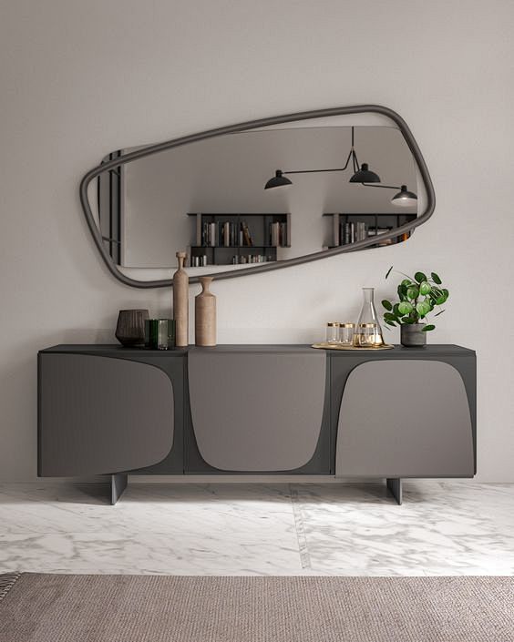 Lacquered sideboard,...