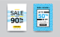 banner poster geometry Memphis sale advert typography   summer flyer