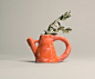 ceramic teapots : a series of teapots/vases made in ceramics