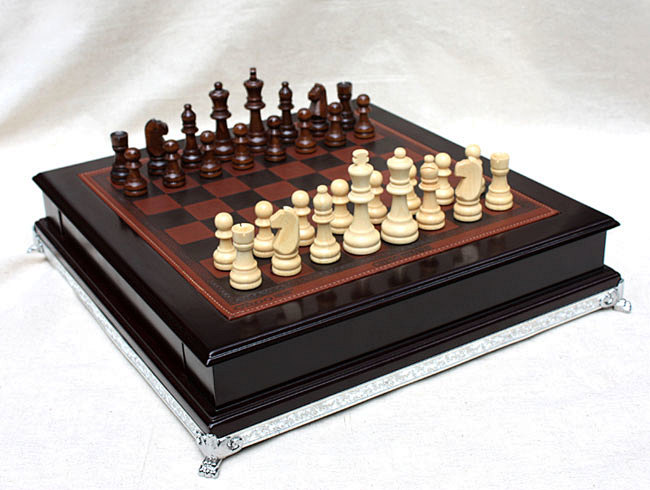 现代家居饰品摆件 国际象棋皮面棋盘套装