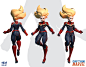 Captain Marvel, Kontorn Boonyanate : Dinsai Fan art 
Captain Marvel 

concept design by Chanin s 
3d sculpt & render by Dongk 
produce by Dinsai 
inspired by Captain Marvel