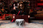 People 1500x1001 Helly von Valentine Disharmonica cosplay Hermione Granger Harry Potter Gryffindor schoolgirl women model brunette magic portrait looking away smiling chimneys couch on the floor Christmas Tree Christmas ornaments  gift presents sitting wa