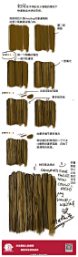 汉化教程】【简易】快速绘制出木料的材质效果。（via：AuroraCarina）