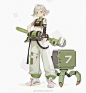少女平涂