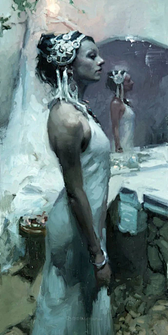 Wxm111采集到Jeremy Mann 冷调油画 ​​​​