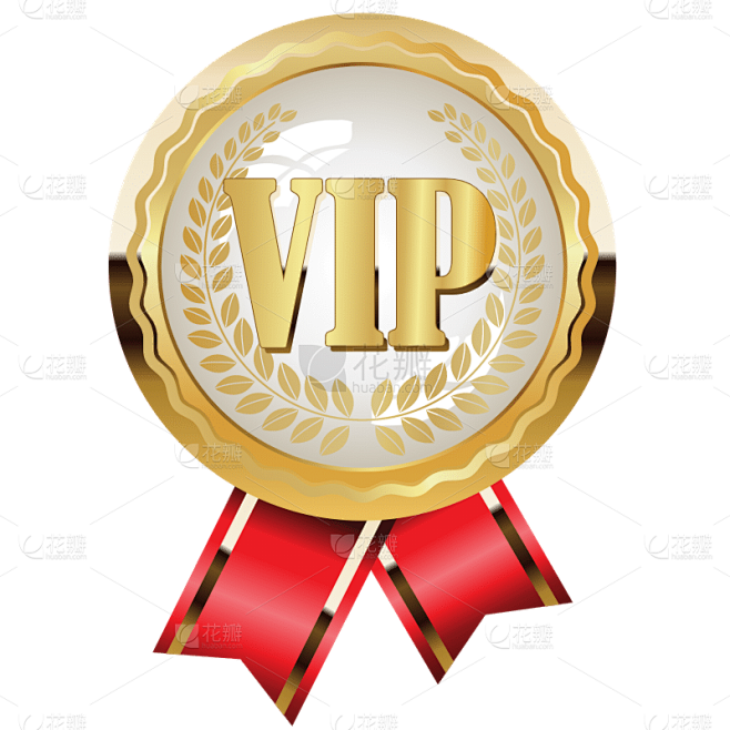 手绘-VIP会员徽章电商元素贴纸7
