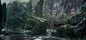 中国风场景气氛图古风山水建筑武侠仙侠CG原画游戏美术素材 - 板绘绘画教程学习公众号：板绘 (617)