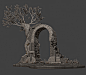 Ruins and Tree