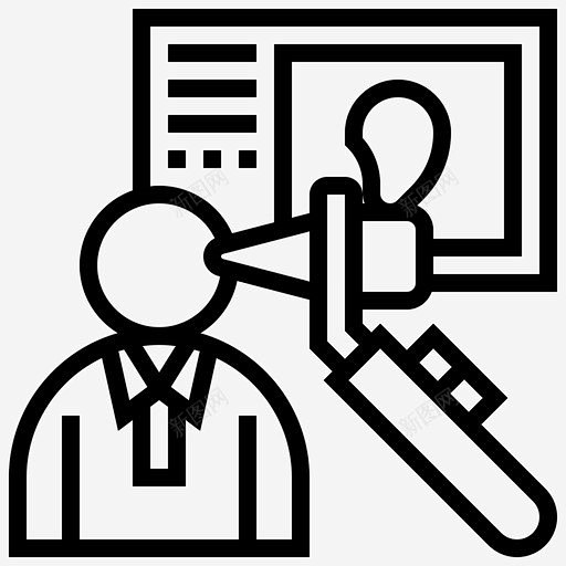 耳朵检查检查听力图标 免费下载 页面网页...