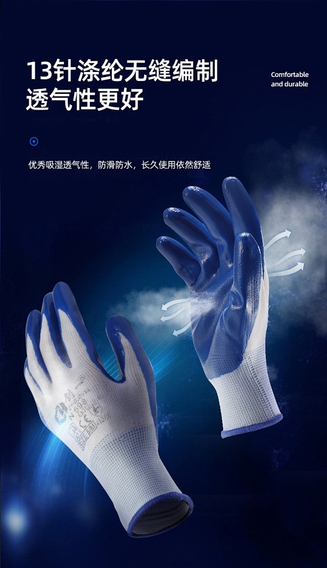 手套劳保耐磨工作男工地干活劳动防护加厚耐...