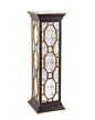 John Richard 48"H X 16"W Eglomise Pedestal (also available in 36"x16") Mirrored: