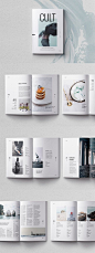44 Pages InDesign Template / Cult Magazine