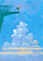 #acrylic #drawing #illustration #painting clouds personal photoshop summer