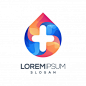 Plus gradient color logo design 医疗 医院