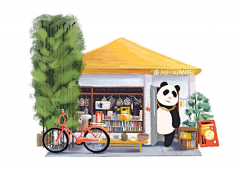 疯客采集到插画-卡通清新