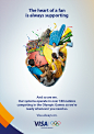 Visa Rio Olympic Campaign - 2016 : Completed at Smoke and Mirrors for Saatchi and Saatchi. A combination of CGI and photography, crafted into the shape of a heart. For the Visa heart of Rio Olympics campaign.   
