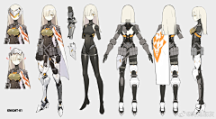 二米、采集到角色-机甲少女