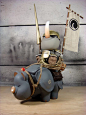 "The Rhino Poacher" | Artist: Huck Gee | Materials: Mixed Media | Size: 20.5" | Private Commission | Image 1 of 2: