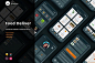 送餐| 应用程序IOS设计+ UI套件+样机+独特的图标 Food Delivery App IOS design UI Kit Mockup unique icons
