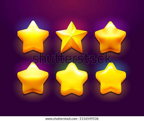 Vector star icons se...