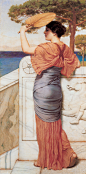 1384905235-godward-on_the_balcony-1911.jpg (1359×2753)