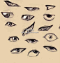 #优动漫好料推荐# 【图形参考】一组漫画眼睛参考~漫画眼睛，光是看眼睛都能看出很多情绪，来看看怎么在漫画中表现出富含情感的眼睛！高清大图→O网页链接 ​​​​