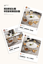 可伸缩岩板餐桌可变圆桌家用小户型轻奢现代白色折叠餐桌椅组合-tmall.com天猫