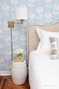 蓝色温馨现代卧室-室内效果图