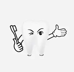 手绘白色牙齿高清素材 保护牙齿 卡通 手绘 烤瓷牙 牙 牙刷 白色 免抠png 设计图片 免费下载