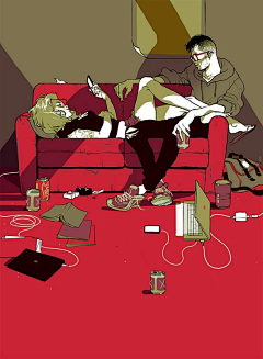 柯里昂尼78采集到插画师：Tomer Hanuka