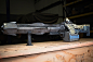 Destiny 2- Xenophage, Eric Newgard : Client: Bungie
Materials: Formlabs resin (clear, tough), rigid polyfoam, SC300 urethane resin, epoxy resin, metal
Total parts: 77
The Xenophage exotic heavy machine gun was fabricated over 3 weeks and revealed at Guard