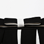 FENG88 优雅 黑白条纹 蝴蝶结中长裙 q335 原创 设计 新款 2013