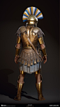 Athenian Heavy Soldier, Sabin Lalancette : I did the sculpting, game mesh, baking, texture painting for the different versions of the Athenian Heavy Soldiers.<br/>All the incredible metal, leather and cloth shaders in the game we're developped by Ma