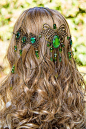 Emerald Dreams Circlet, stunning bronze 