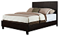 Standard Furniture Bolton Upholstered Platform Bed in Brown - Queen contemporary-platform-beds