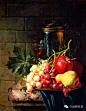 阿列克谢·安东诺夫(Alexei Antonov)是俄罗斯的一位艺术家，下面是他的一组静物油画作品。画面中的葡萄，也可能是提子吧，呵呵。。真是玲珑玉透，让人垂涎欲滴！