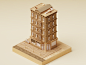 Cardboard building 4x