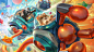 Space Groove Blitz & Crank (Blitzcrank)- Splash Art League of Legends