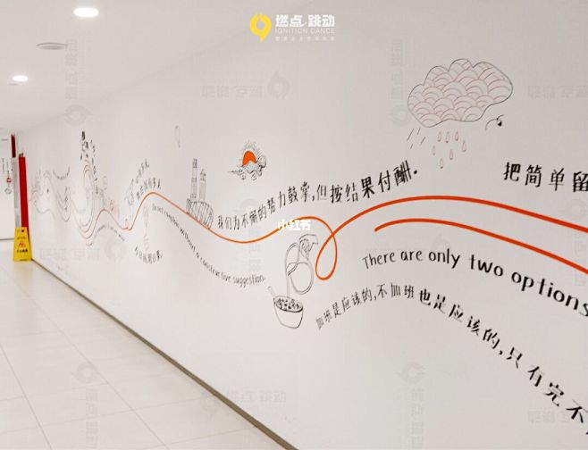 企业文化墙│墙面手绘（阿里文化） : 办...