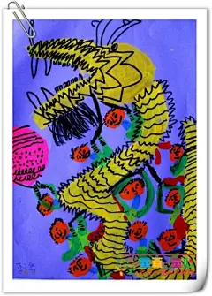 ［2010春］中级A4班美术活动2——龙飞龙舞闹元宵 - 童画-童心儿童美术 - 童画童心儿童美术
