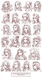 ✤ || CHARACTER DESIGN REFERENCES | キャラクターデザイン • Find more at https://www.facebook.com/CharacterDesignReferences if you're looking for: #lineart #art #character #design #illustration #expressions #best #animation #drawing #archive #library #reference #anat