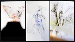 【画出来的折纸感】 精致入微的宣传画手绘线稿 插画设计 HEWLETT PACKARD ———欢迎加入工业设计手绘交流群 44273244