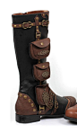 Ladies Steampunk Gypsy Boho Boots at www.indigobluedragonfly.com: 