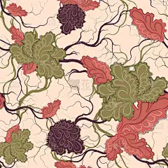 花卉无缝模式