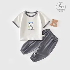 宝宝衣服夏装t体恤衫6一12月婴幼儿防蚊裤分体套装夏季薄款纯棉80-tmall.com天猫