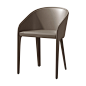 瑞舍现代时尚餐椅客厅餐厅硬皮家具靠背书房椅子休闲椅北欧单人椅-tmall.com天猫