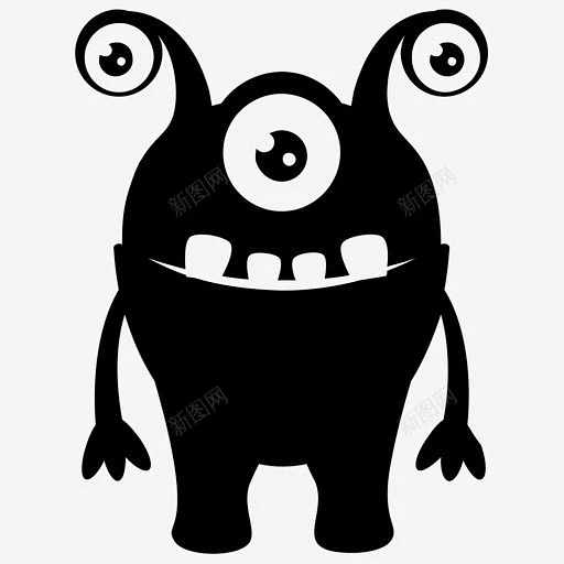 独眼怪兽独眼怪卡通怪兽图标 设计图片 免费下载 页面网页 平面电商 创意素材-花瓣网