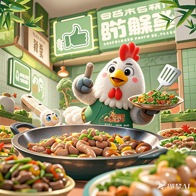 餐饮品牌IP设计_ 我们是主打炒鸡的湘菜...